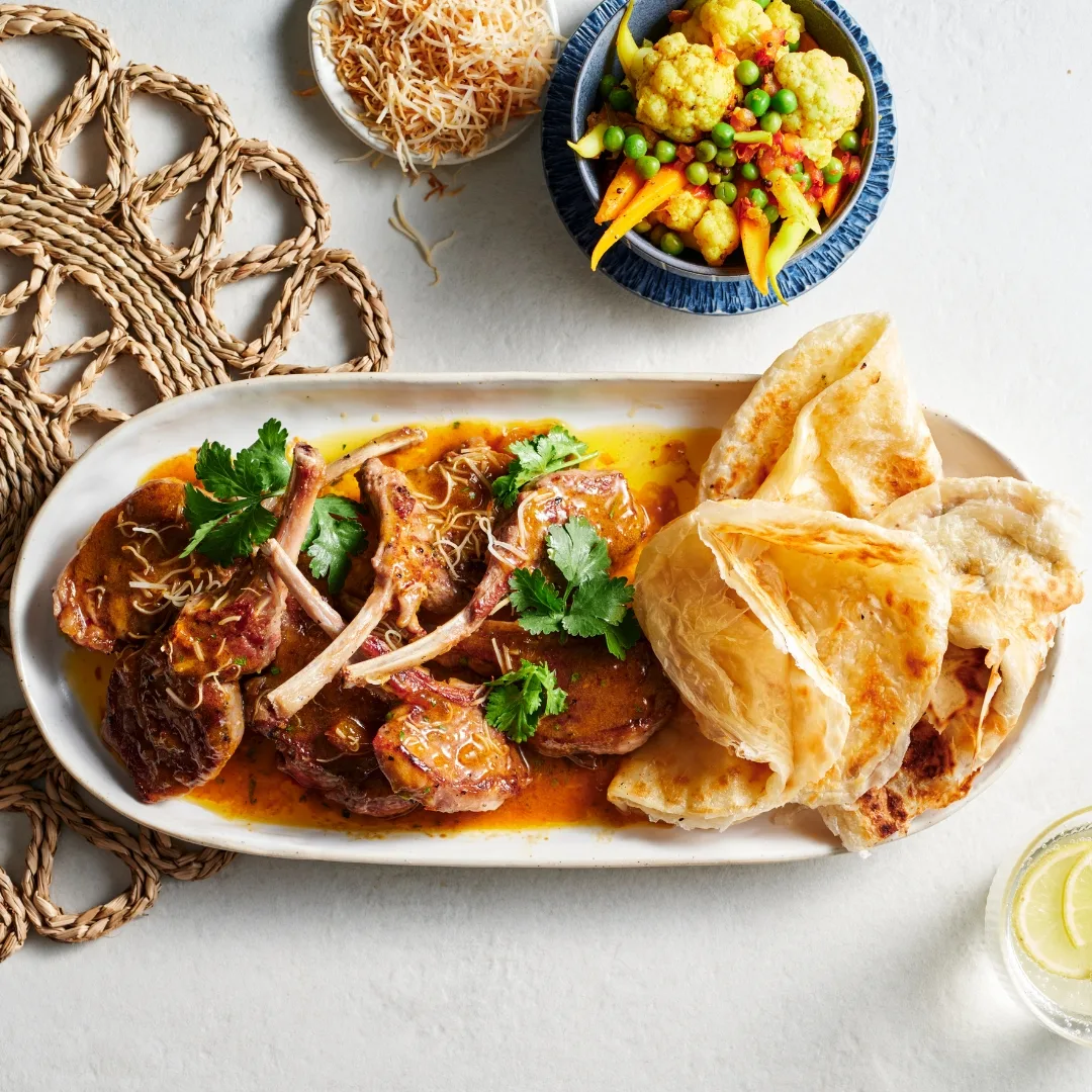 A Culinary Symphony: Jessica Brook Unveils Mango Pickle Butter Roasted Lamb with Roti, Redefining Effortless Gourmet Dining