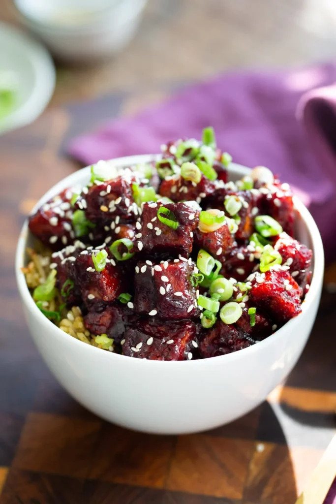 A Culinary Symphony of Sweet, Spicy, and Tangy: Blackberry Gochujang Tofu Emerges as a Weeknight Game-Changer