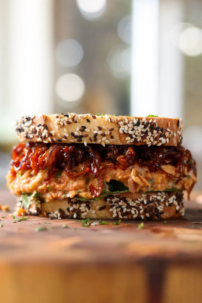 A Korean-Inspired Culinary Adventure: Gochujang Chickpea Salad Sandwich Revolutionizes Lunchtime