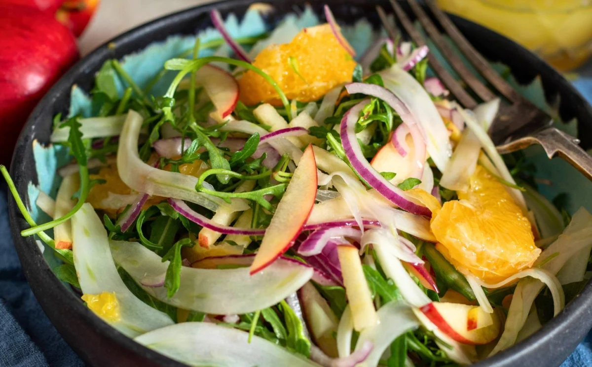 A Symphony of Crispness: Unveiling the Vibrant Apple, Fennel, and Orange Salad