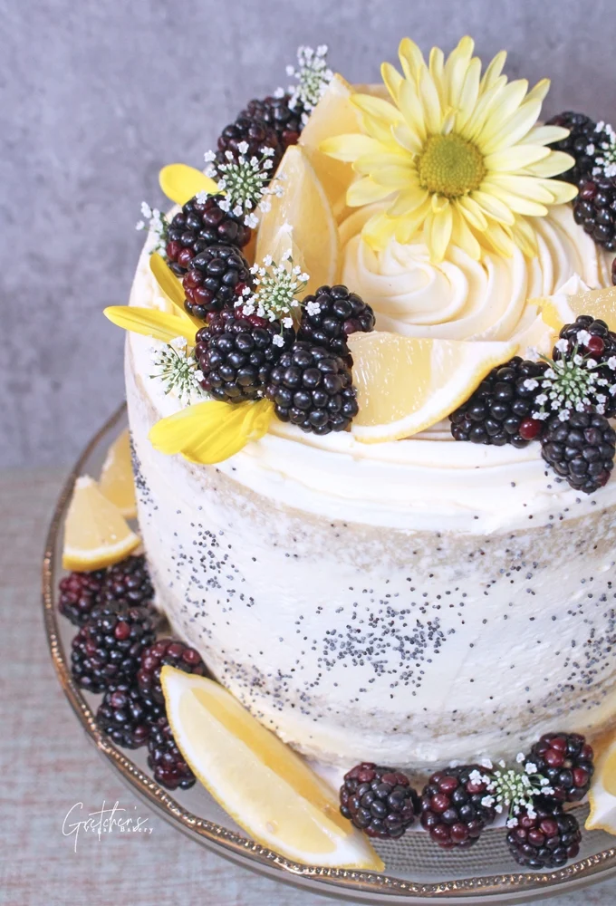 A Zesty Symphony: Unveiling the Delight of Lemon Poppy Seed Cake with Cream Cheese Mousse