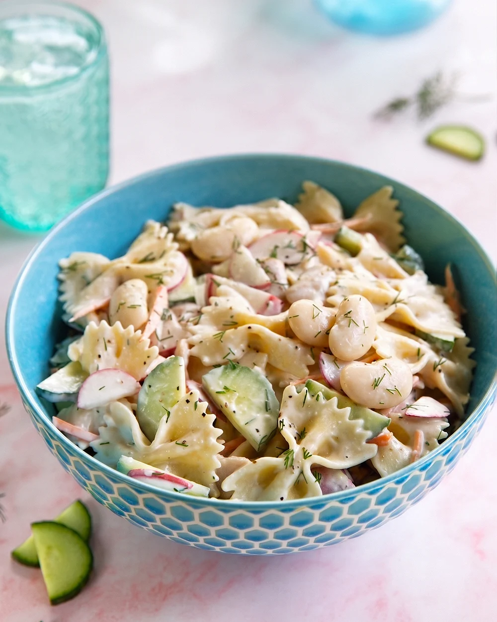 Spring Has Sprung: A Zesty Bow Tie Pasta Salad Blooms with Fresh Dill and Creamy Butter Beans
