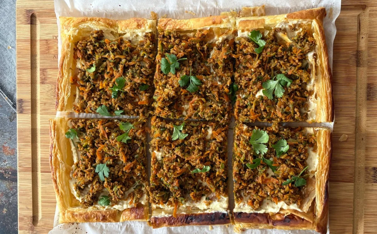 A Culinary Masterpiece: Natlicious Food Unveils a Savory Puff Pastry Tart that Redefines Plant-Based Dining