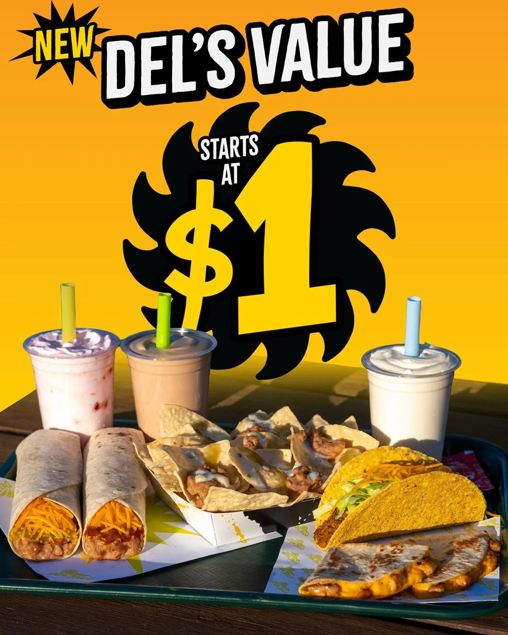 Del Taco Disrupts QSR Sector with Nationwide Launch of "Get A Lot For What You’ve Got" Value Menu