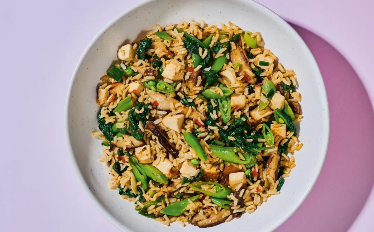 A Symphony of Flavors: Desiree Nielsen’s Shiitake and Smoked Tofu Fried Rice Offers a Plant-Based Culinary Masterpiece