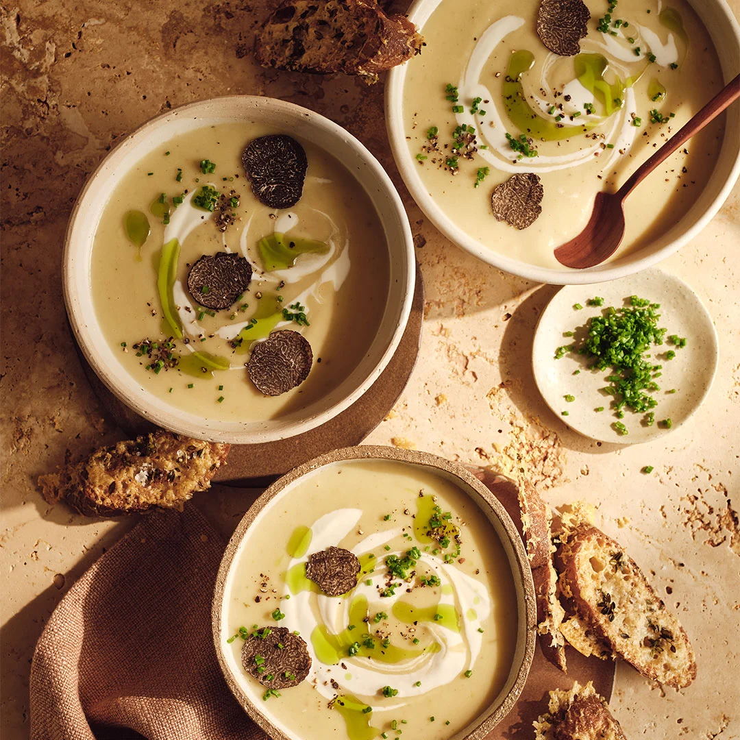Gourmet Traveller Unveils an Opulent Reimagining of Classic Potato and Leek Soup