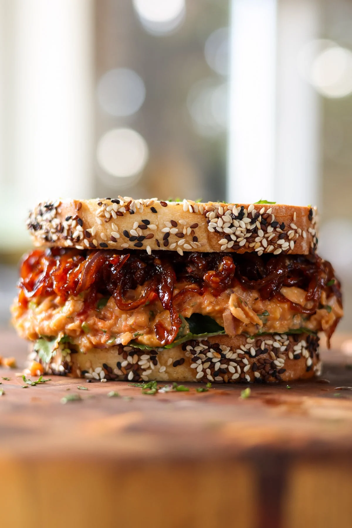 A Korean Twist on a Lunchtime Classic: Gochujang Chickpea Salad Sandwich Offers Bold Flavors and Versatile Appeal