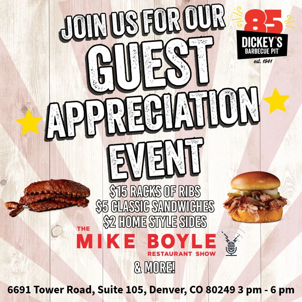 A New Chapter for Texas Barbecue in Denver: Dickey’s Barbecue Pit Announces ‘Cue-mmunity Appreciation Bash