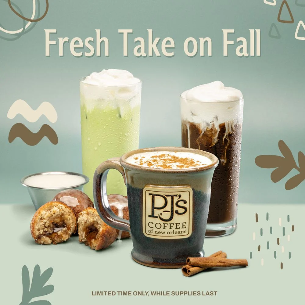 A New Orleans Harvest: PJ’s Coffee Blends Tradition with Innovation in 2024 Fall Menu Expansion
