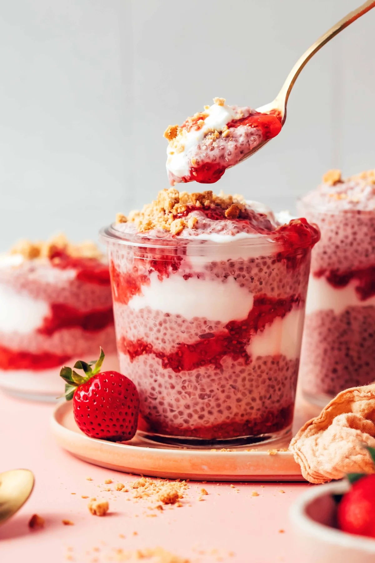 A Symphony of Summer: Minimalist Baker Unveils the Dreamy Strawberry & Cream Chia Pudding