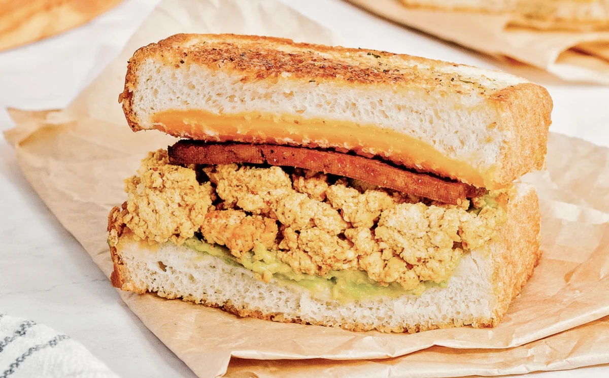 A Wholesome Start: "The Six Vegan Sisters" Unveil a Speedy, High-Protein Tofu Scramble Breakfast Sandwich