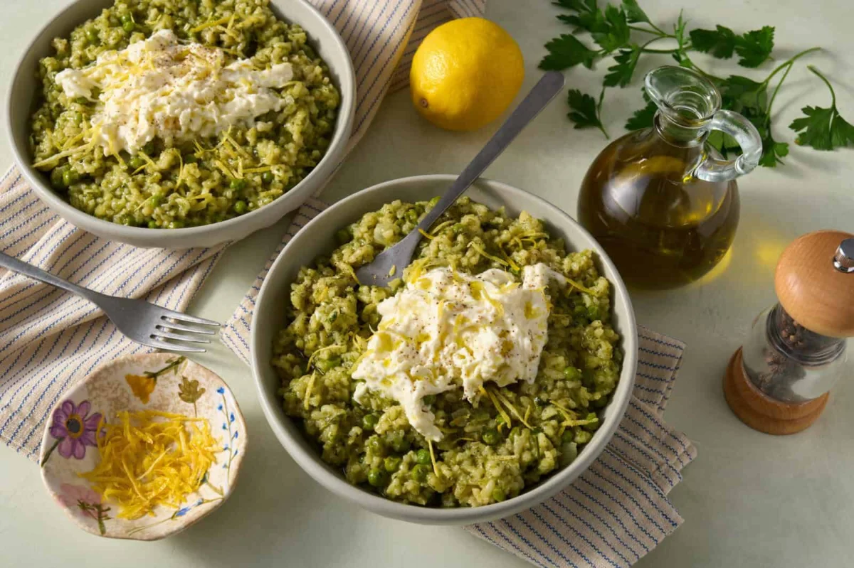 Lemon Herb Risotto with Burrata: A Summer Celebration of Freshness and Elegance