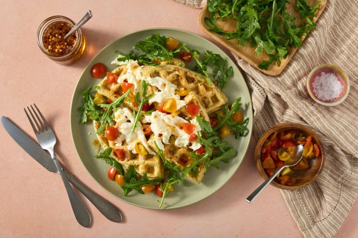 The Dawn of a New Delicacy: Savory Waffles with Burrata and Hot Honey Redefine Breakfast