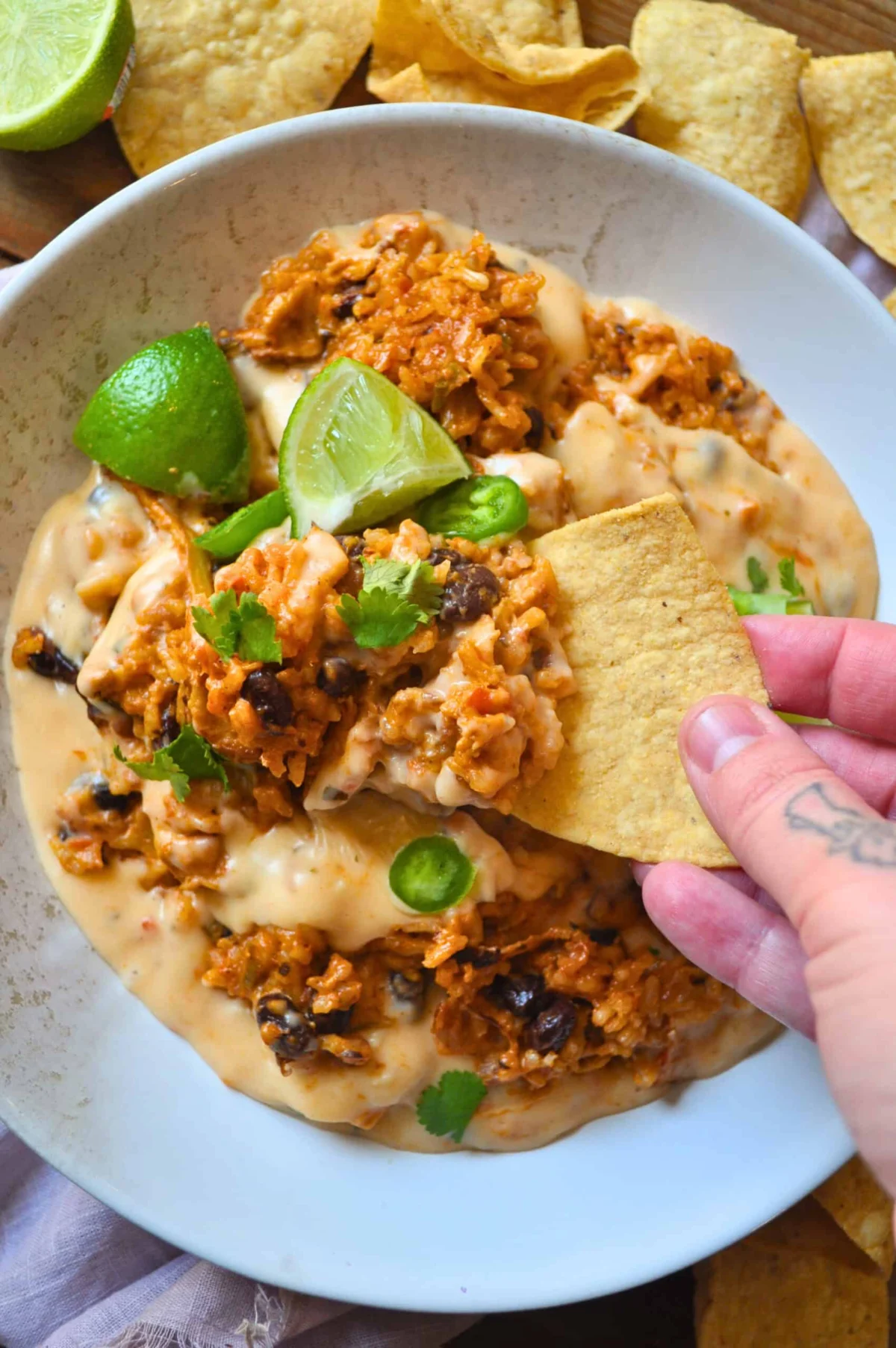 Unveiling a Culinary Sensation: The "Queso Swim" Vegan Chicken and Rice Bake Takes the Internet by Storm