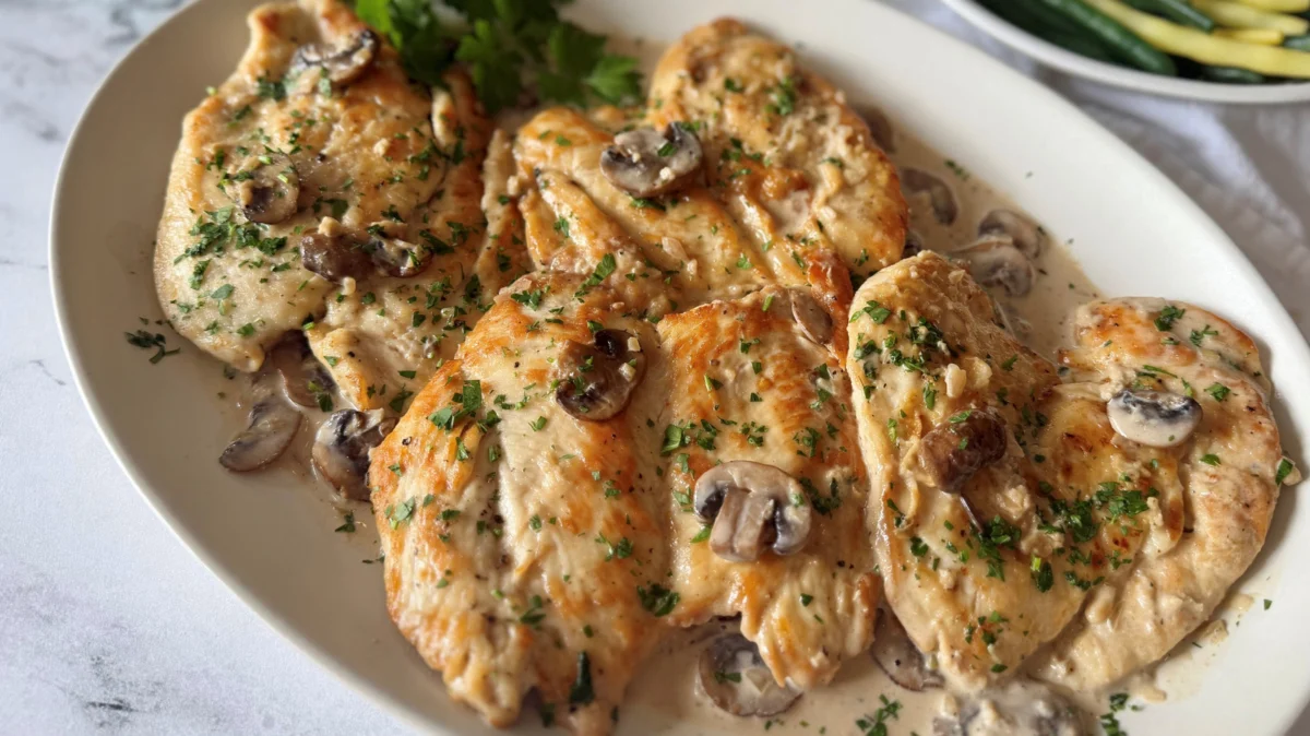 Culinary Elegance in 30 Minutes: Mastering Chicken Scallopini with Mushroom Cream Sauce