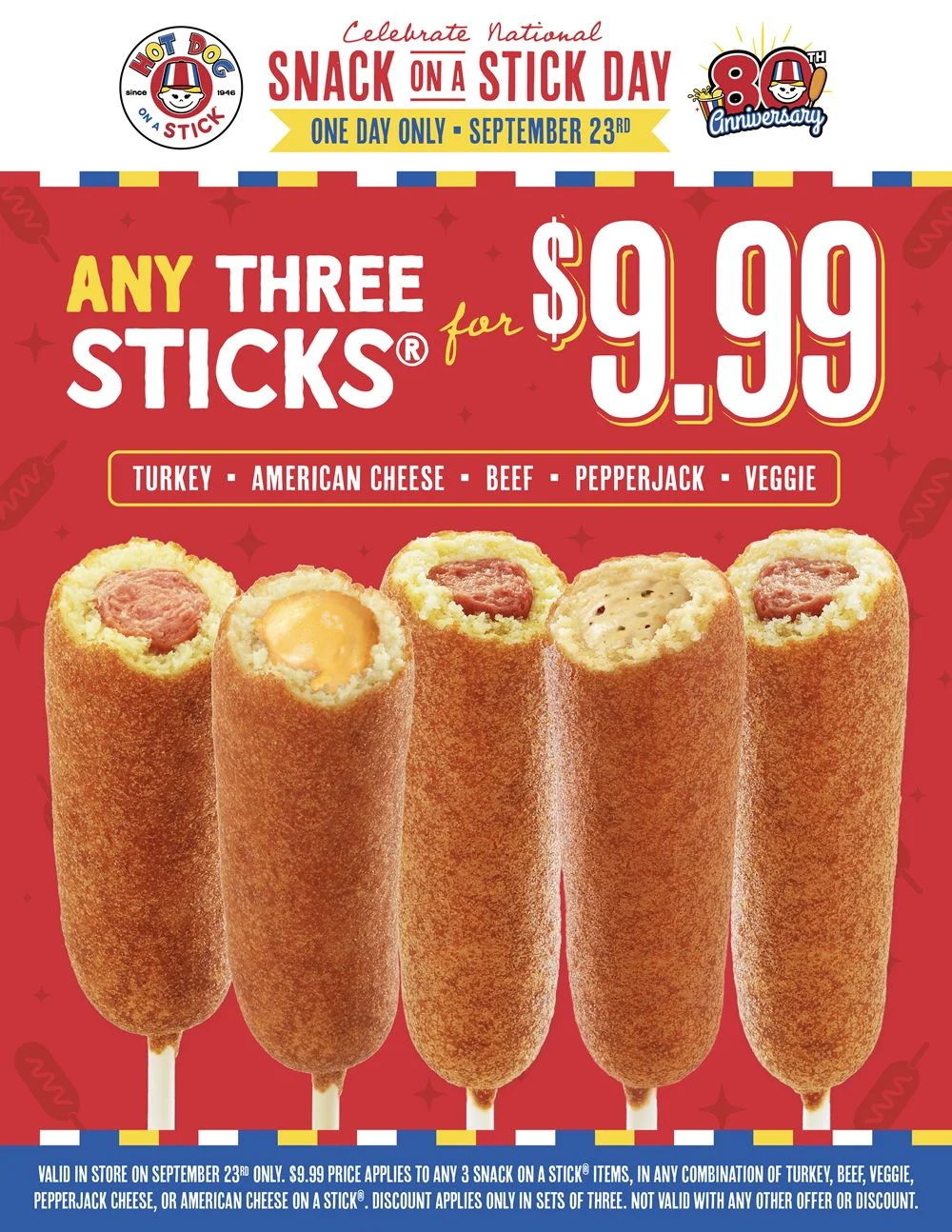 Hot Dog on a Stick Celebrates 80 Years of Heritage with Exclusive National Snack Stick Day Promotion