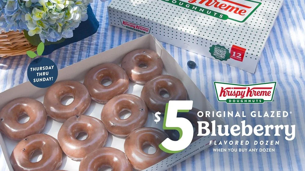 One Last Taste of Summer: Krispy Kreme Revives Blueberry Glazed Favorite for Limited Engagement
