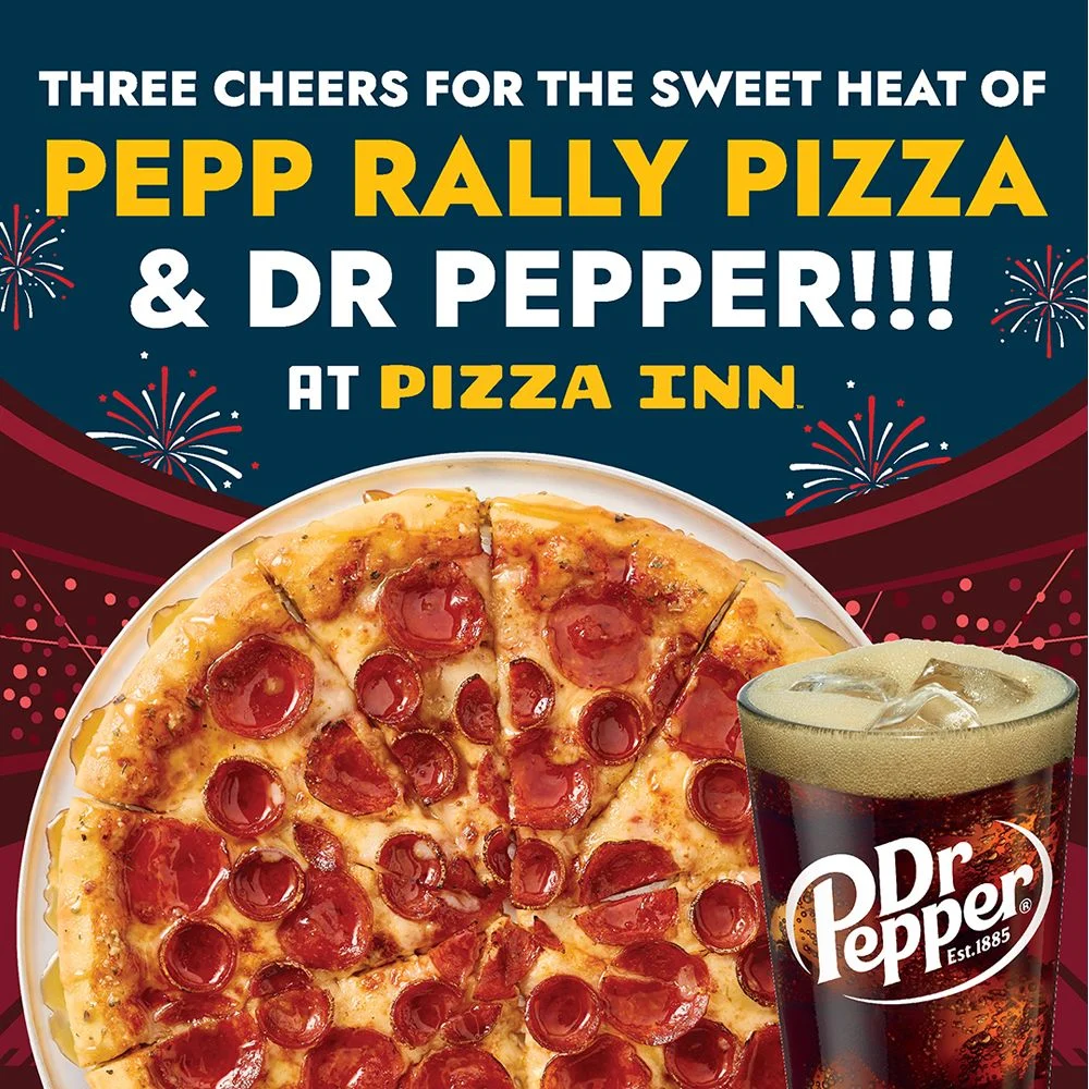 Pizza Inn and Dr Pepper Ignite Football Season with "Pepp Rally" Campaign and SEC Championship Sweepstakes