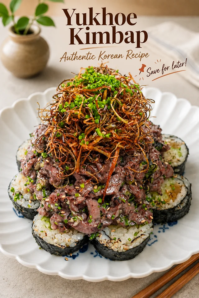 Yukhoe Kimbap: A Culinary Symphony Elevating Korean Comfort Food to Gourmet Heights