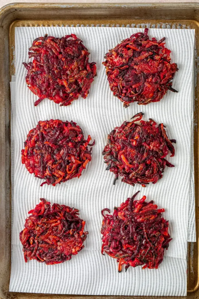 A Culinary Revolution: Vibrant Beet Latkes Dazzle and Delight