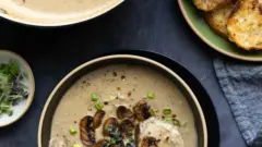 A Culinary Tribute: Reviving a Beloved Vegan Cream of Mushroom Soup in Memory of a Friend