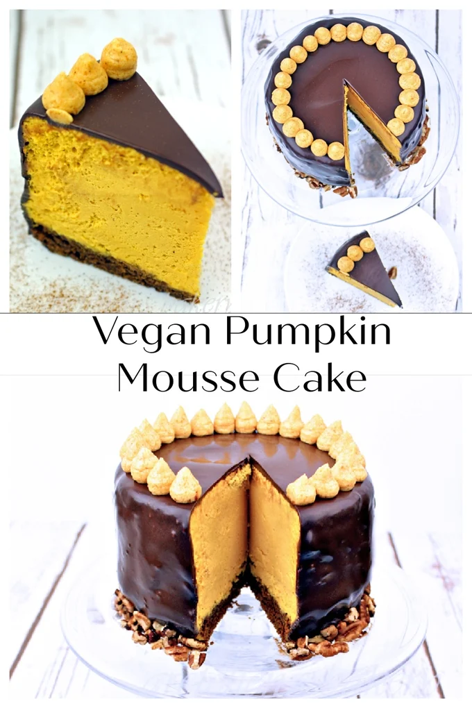 A Symphony of Autumn: Indulge in the Decadent Vegan Pumpkin Mousse Cake