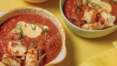 A Vegan Twist on a Classic: Isa Chandra Moskowitz’s Eggplant Parmesan Soup Delights the Palate