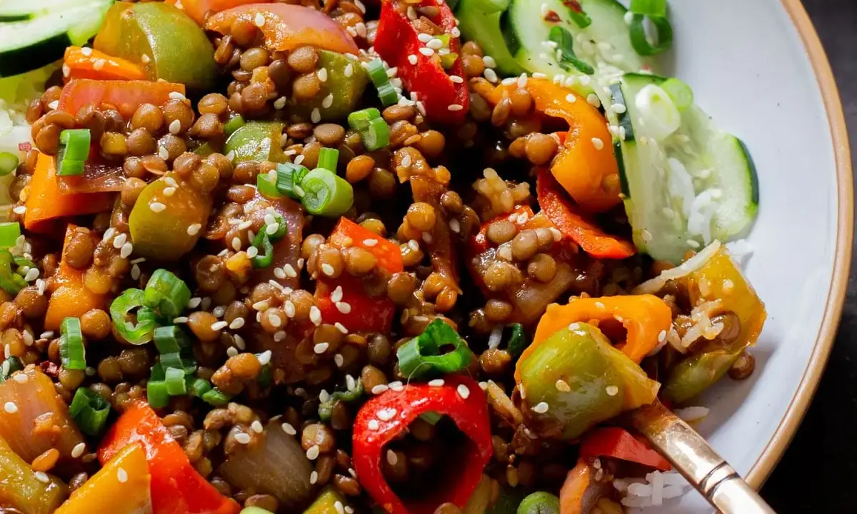 Flavorful Fusion: Gochujang Lentils Offer a Quick and Wholesome Vegan Weekday Meal